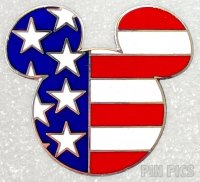 USA Flag - Mickey Head Icon - Version 4