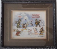 Seasons Greetings 1935 Framed Set