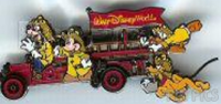 WDW - Fireman Mickey, Donald, Pluto and Goofy - Firetruck Friends