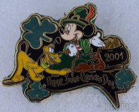 WDW - Mickey and Pluto - Happy Saint Patrick's Day 2001