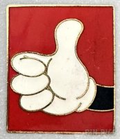 WDW - Mickey Hand - Thumbs Up - Real Cloisonne - Version 2