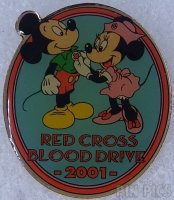 Japan - Mickey and Minnie - Red Cross Blood Drive 2001