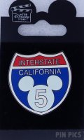 DLR - Mickey Head - California Interstate 5 - Traffic Road Signs
