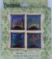 DLR - Haunted Mansion O'Pin House Pinbassador - Boxed Set - Stained Glass