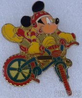 Mickey on a BMX Bike