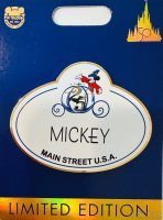 WDW - 25th Anniversary - Mickey Name Tag Series - WDW 50th Anniversary - Cast