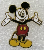 WDW - Mickey - Gold Tail - Real Cloisonne - Version 2