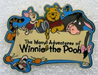 WDW - Many Adventures of Winnie the Pooh Sign - 2001 Countdown to Pin Celebration - Version 1