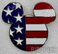 USA Flag - Mickey Head Icon - Synthetic - Most Common Rack Pin