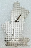DLR - Partners Statue - 1998 Attractions Series - Silver with Brown Details