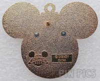 DLR - Mickey Mouse Icon Ornament - Candy Cane and Holly