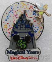 WDW - Castle and Tinker Bell - 35th Anniversary - 35 Magical Years