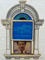 WDW - Walt Disney - Railroad Office Main Street USA Window - Keeping Dreams on Track Chief Engineer