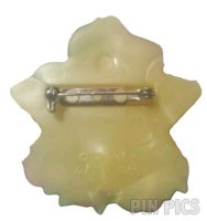 Avon - Brooch - Minnie Mouse Head - Yellow Star with Roses