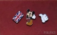 UK DS -  London 2000 Set - Hitchhiking Mickey, Union Jack, White Hand
