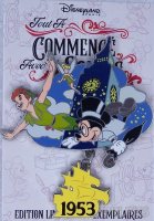 DLP - Mickey as John with Peter Pan and Tinker Bell - Pin Trading Event - It All Started with a Mouse