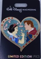 WDI - Snow White and Prince Florian - Valentine Jeweled Heart - Jumbo