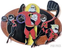 WDI - Mr Incredible, Elastigirl, Violet, Dash, Jack-Jack - 20th Anniversary - Jumbo - Incredibles - Pixar