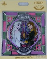 HKDL - Anna and Elsa - World of Frozen 1st Anniversary - Stained Glass - Jumbo