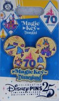 DLR - Mickey Head Icon - Disneyland 70th Anniversary - Magic Key
