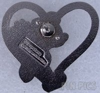 Japan - Mickey Mouse - Black and White Mickey in Silver Heart - White Day 2003 - JDS