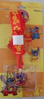 DLRP - Stitch Starter Pin Trading Lanyard Set