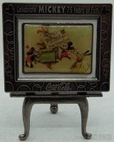 Coca Cola - Mickey and Friends - Christmas Card - Mailing an Envelope - Easel
