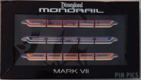 WDI - Disneyland Monorail Mark VII - 3 Jumbo Pin Set