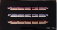 WDI - Disneyland Monorail Mark VII - 3 Jumbo Pin Set