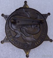 Japan - Mickey Mouse - Sheriff Badge - Brooch - TDL