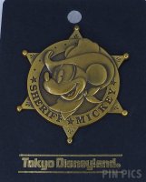 Japan - Mickey Mouse - Sheriff Badge - Brooch - TDL