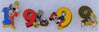 WDW - Mickey, Pluto and Donald - 1999 Year Characters Set