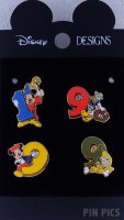 WDW - Mickey, Pluto and Donald - 1999 Year Characters Set