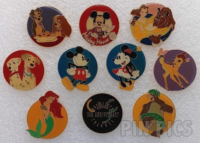 【新品】1周年&10th Anniversary PINS COLLECTION The First Disney Pin Trading 25th Anniversary Pin Releases