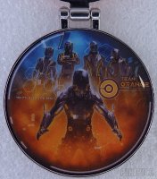 Team Orange - Tron Lightcycle Run Team Emblems Set - Hinged