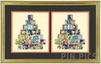 D23 - Character Alphabet Mystery Collection Framed Set - D23 Expo 2015