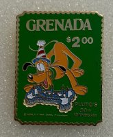 Grenada Stamp Pin - Pluto