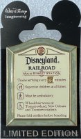 WDI - Wait Time Sign - Disneyland Railroad Main Street Station