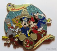 HKDL - Mickey, Minnie, Donald, Goofy, Pluto and Chip Dale - 2nd Anniversary Jumbo Pin