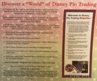 NYC World of Disney - Pin Pursuit Map 2005