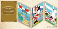 DLR - Minnie Admiring Fantasyland and Tomorrowland - Enchanted Parks Series - Niftie Fifties Flashback - 3D - Hinged
