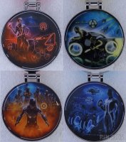 Tron Lightcycle Run Team Emblems Set - Hinged