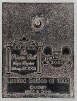 WDW - Walt Disney and Tinker Bell - 2002 Princess Ball - Blue Frame