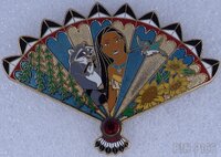 WDI - Pocahontas, Meeko and Flit - Floral Fan