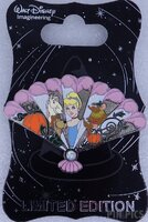 WDI - Cinderella, Major, Jac and Gus - Floral Fan