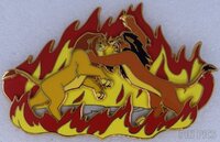 DLP - Simba and Scar - The Lion King - Fighting