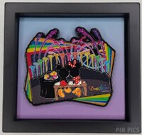 FiGPiN - Mickey and Minnie - Disneyland World of Color Dessert Party - Glitter - Gift