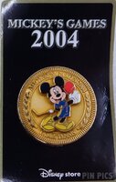 Japan - Mickey Mouse - Table Tennis - Gold Medal - Mickeys Games 2004 - JDS