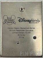 DLR - Monorail Cafe - Join us at the Disnelyand Hotel - Matterhorn - Annual Passholder Classic Restaurant Series