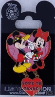 DLR - Mickey and Minnie - Pin Trading Nights Collection 2006 - Love To Trade - Dangle